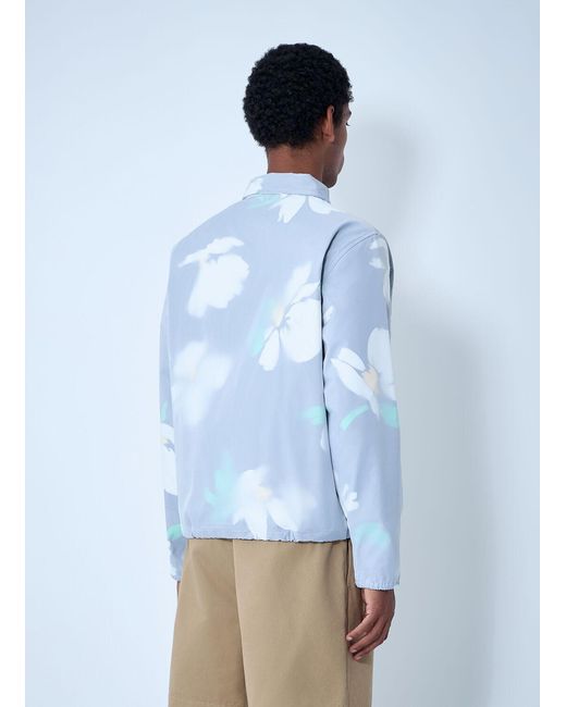 Noah NYC Blue Double-Layer Campus Jacket for men