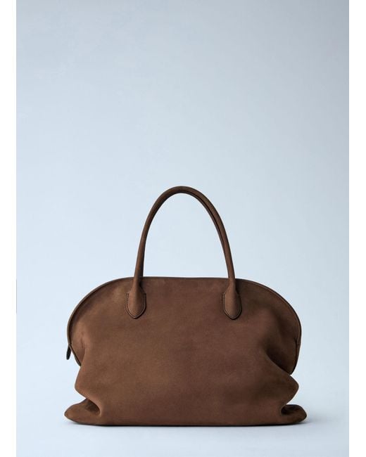 The Row Brown Agnes 16 Tote Bag