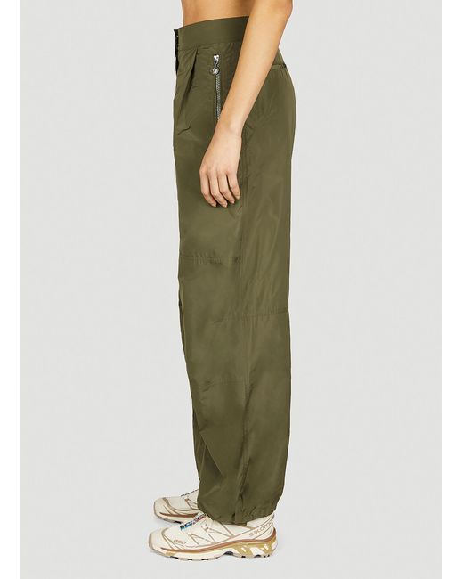 Moncler Green Tafetta Pants
