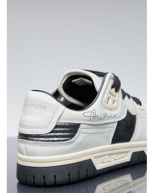 Acne Metallic Leather Low Top Sneakers for men