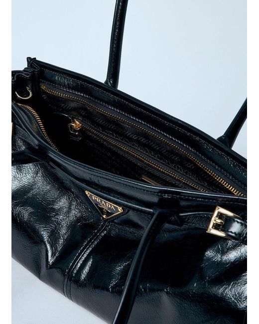 Prada Blue Medium Leather Handbag