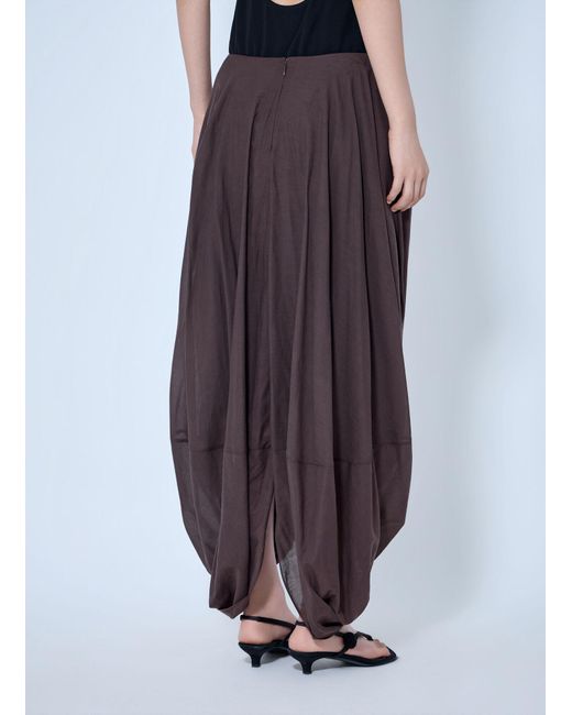 Totême Blue Cocoon Skirt