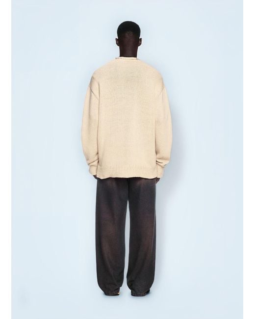 Off-White c/o Virgil Abloh White Big Bookish Chunky Knit Sweater for men