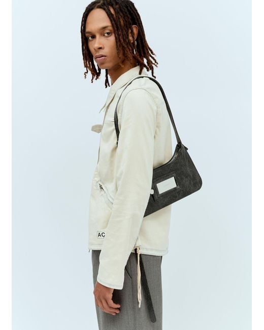 Acne Gray Platt Mini Shoulder Bag for men