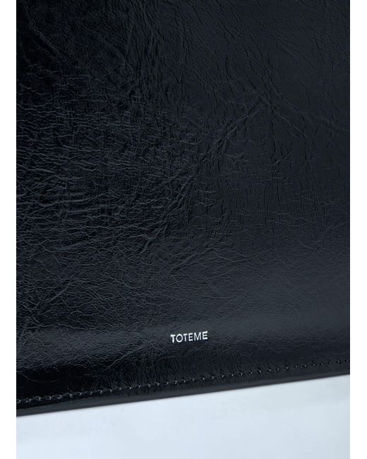 Totême  Blue Threefold Naplack Clutch Bag