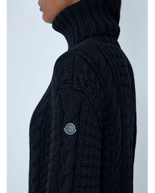 Moncler x Edward Enninful Blue Cable Knit Sweater
