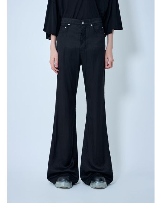 Rick Owens Blue Flared Trousers for men