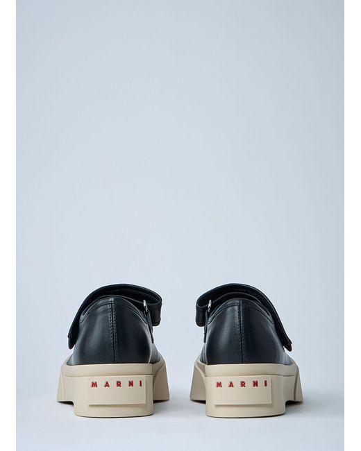Marni Blue Mary Jane Platform Shoes