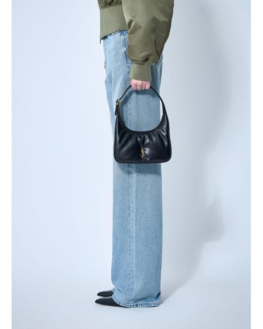 Saint Laurent Blue Mini Hobo Shoulder Bag