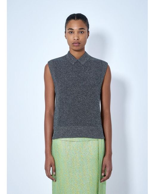 Marni Blue V Neck Sweater