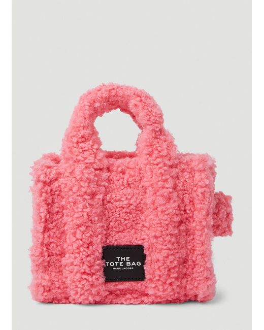 Marc Jacobs Fluffy Micro Tote Bag in Pink | Lyst