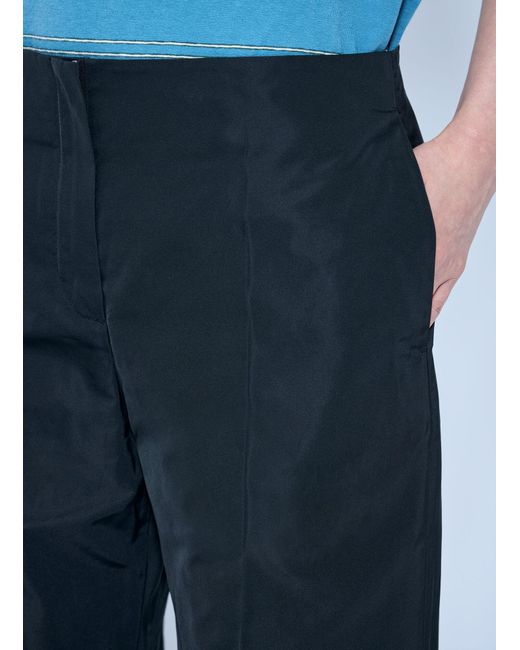 Jil Sander Blue Tailored Wide-Leg Trousers