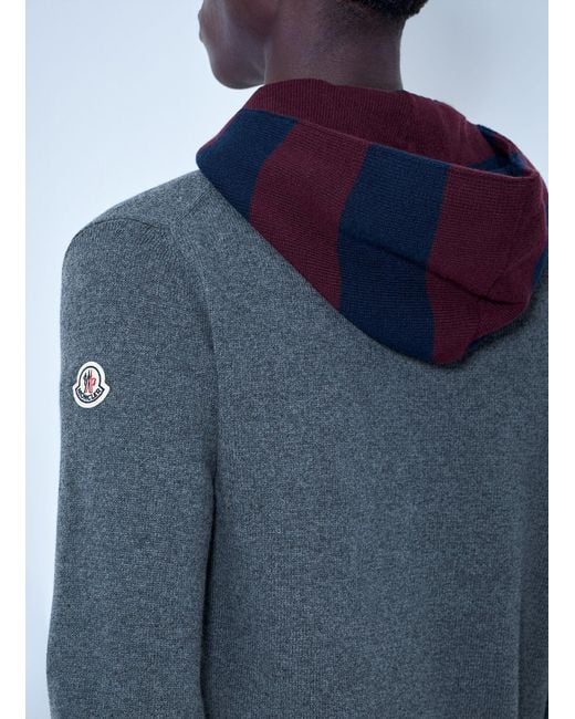 Moncler Blue Zip-Up Hoodie for men