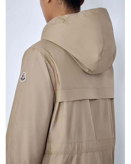 Moncler Natural Hooded Parka Coat