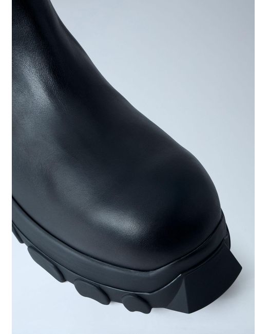 Rick Owens Blue Beatle Bozo Tractor Boots for men