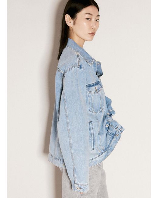 Y. Project Blue Evergreen Wire Denim Jacket
