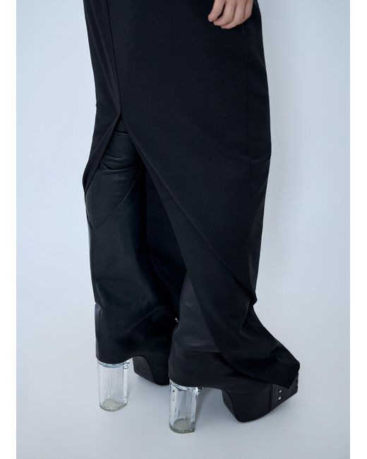 Rick Owens Blue Prong Gown