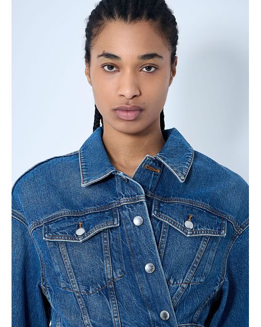 Alexander Wang Blue Wrapped Tucker Jacket