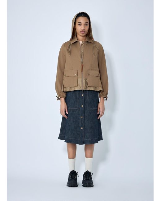 Moncler Natural Adenium Hooded Jacket