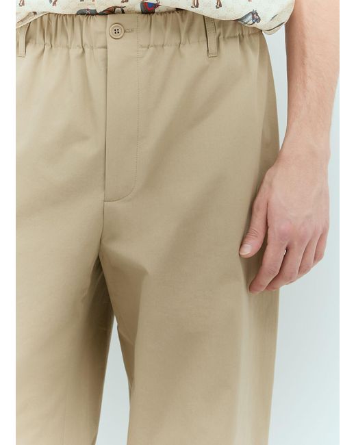 Gucci Natural Heavy Cotton Poplin Pants for men