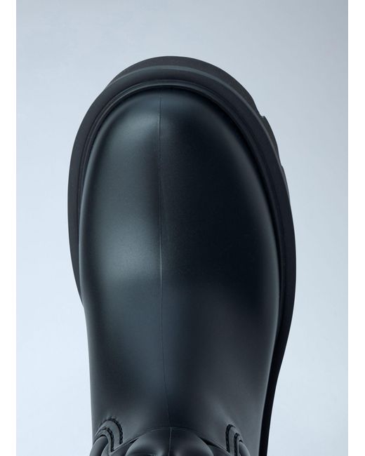 Moncler Blue Kickstream Rain Boots