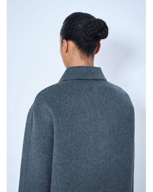 Rohe Blue Double-Faced Wool Pankou Closure Jacket