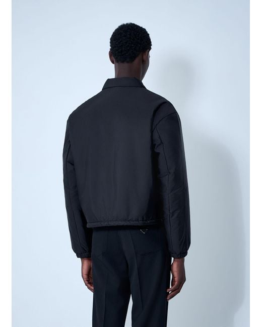 Prada Blue Short Re-Nylon Down Jacket for men