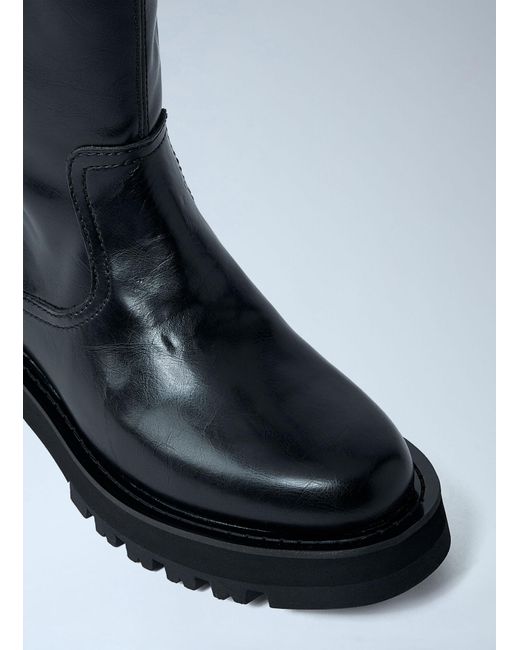 Ganni Black Studs High Boots