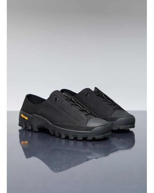 Yohji Yamamoto Gray Fly Front Low Top Sneakers for men