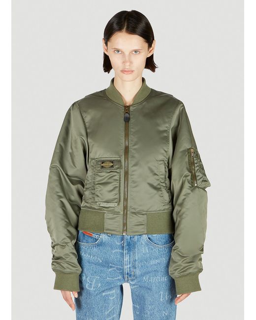 Martine Rose Relaxed Bomber Jacket in Green | Lyst