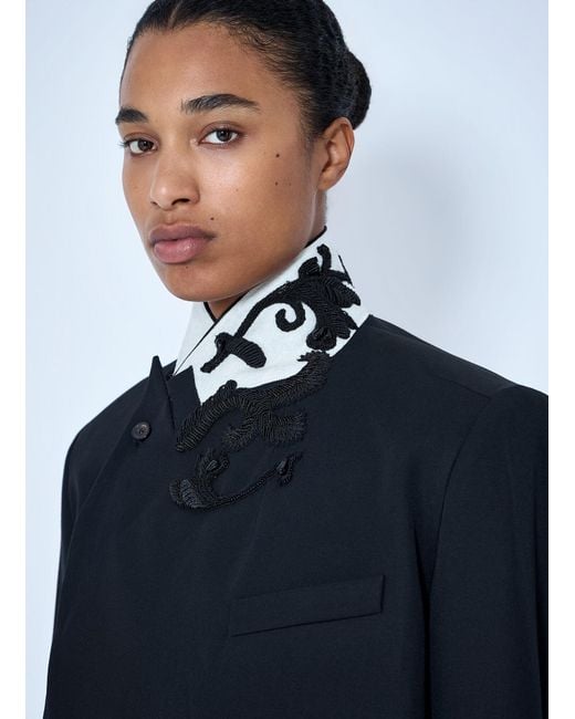 Dries Van Noten Blue Bosea Wool Cabardine Blazer