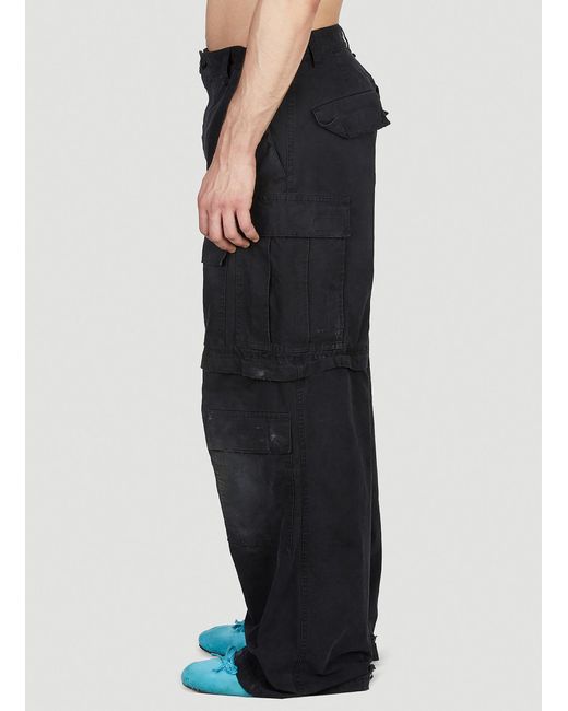 Balenciaga Large Cargo Pants Black for men