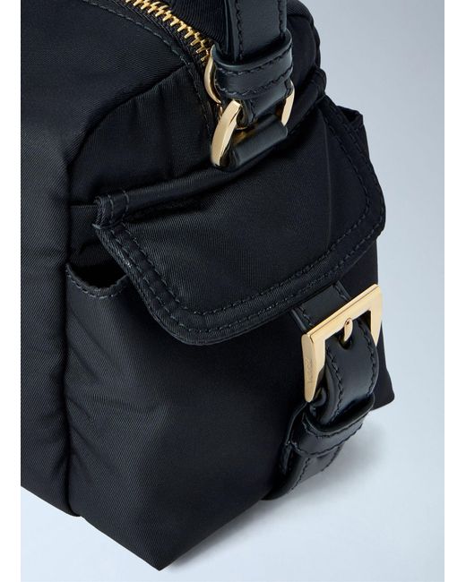 Prada Blue Explore Small Re-Nylon And Leather Shoulder Bag