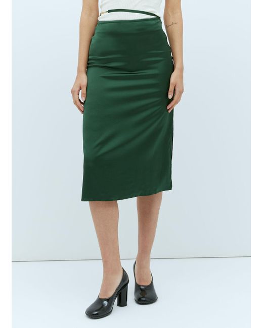 Jacquemus Green La Jupe Notte Midi Skirt