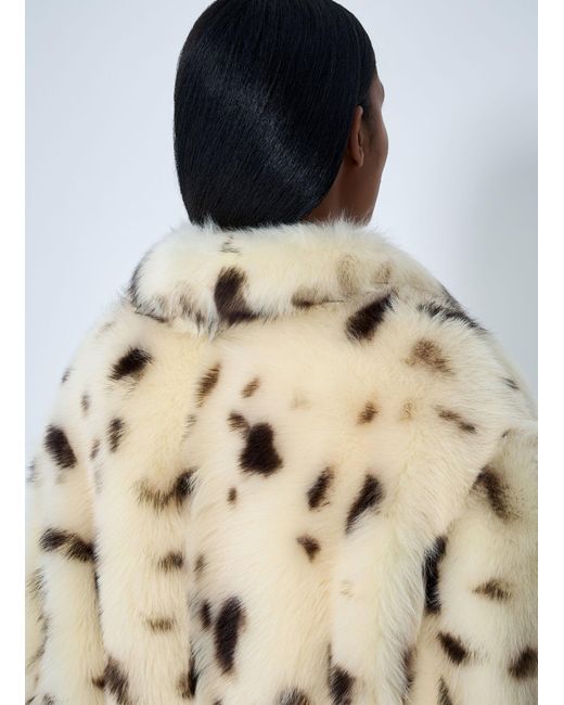 Prada White Shearling Coat