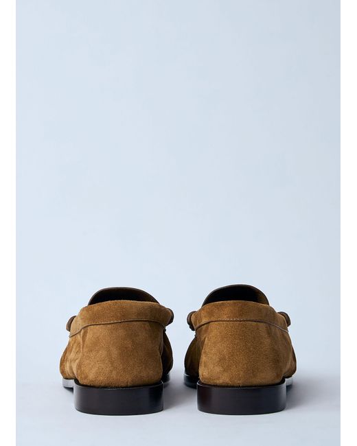 Saint Laurent White Le Loafer Supple