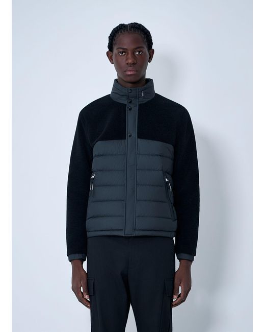 Moncler Blue Mistral Teddy Short Jacket for men