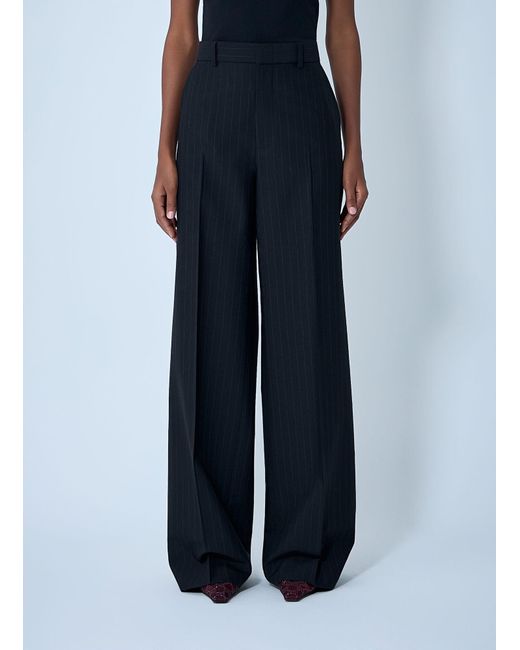 Gucci Blue Tailored Wool Pants