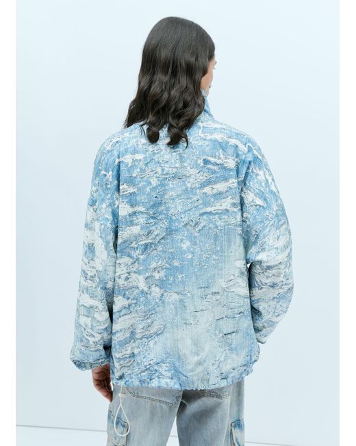 DIESEL Blue J-alston Windbreaker Jacket for men