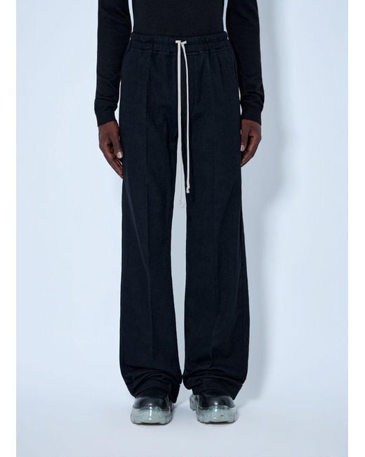 Rick Owens Blue Dietrich Drawstring Pants for men