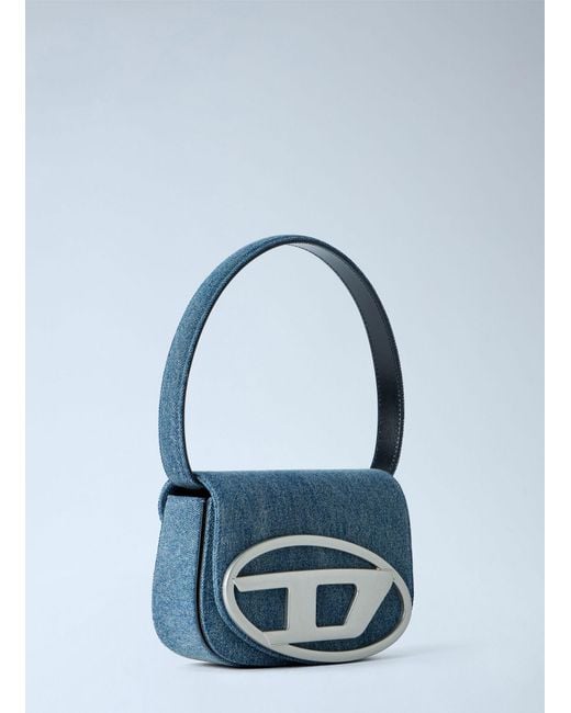DIESEL Blue 1dr Denim Camera Bag for men