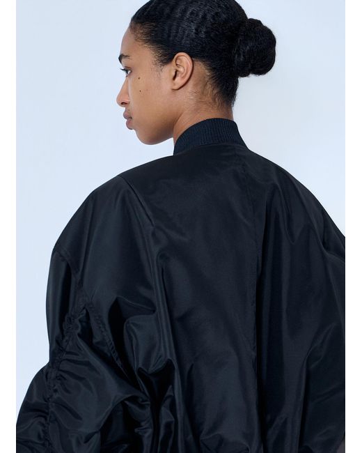Rick Owens Blue Oversized Bomber Jacket