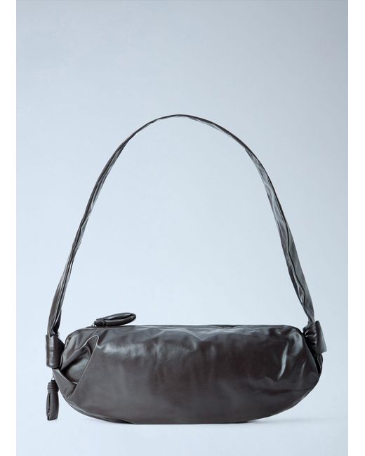 Lemaire Blue Medium Soft Croissant Bag
