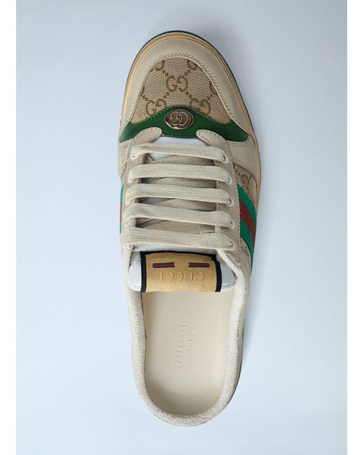 Gucci Green Screener Mule Sneakers