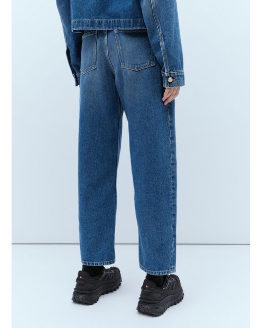 Moncler Blue Cropped Jeans