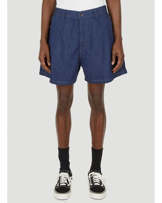 Levi's Denim Wide Leg Shorts in Blue | Lyst