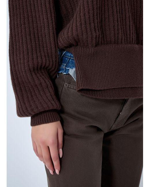 August Barron Brown Display Army Sweater