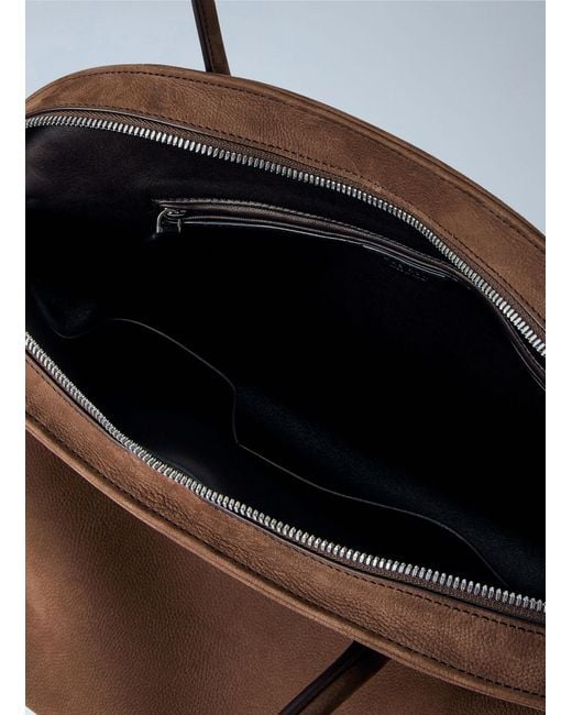 The Row Brown Agnes 16 Tote Bag