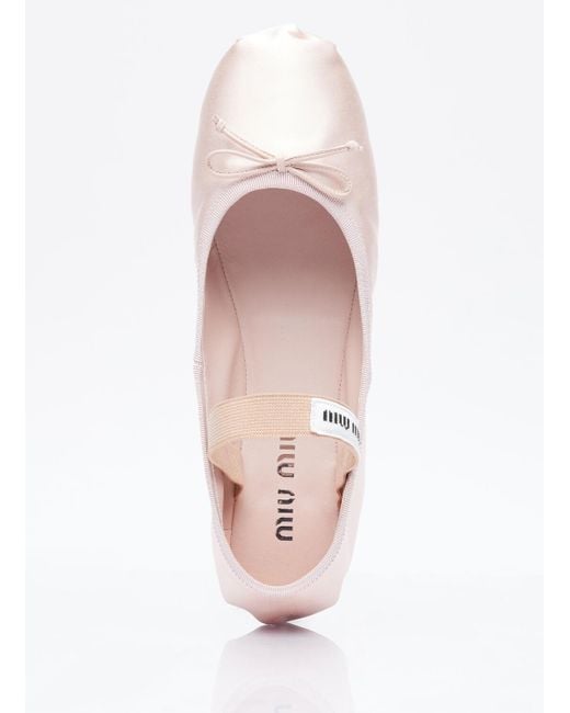 Miu Miu Pink Ballerina Flats