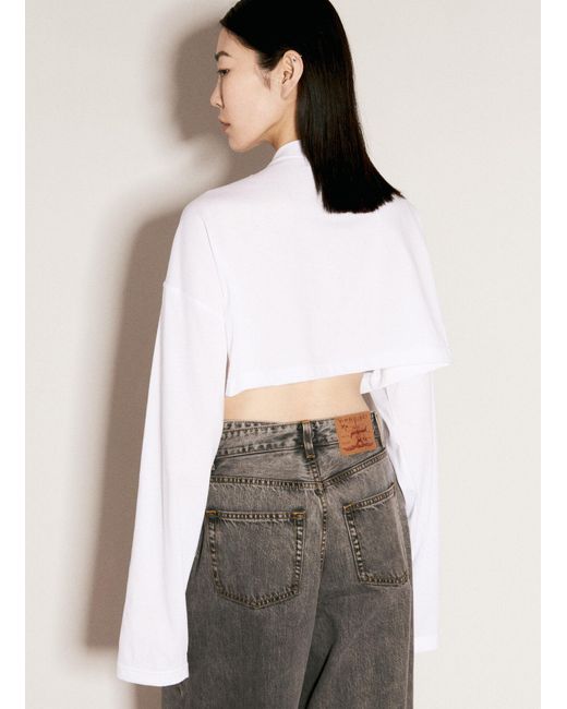 Y. Project Natural Y/Project Scrunched Logo Print T-Shirt